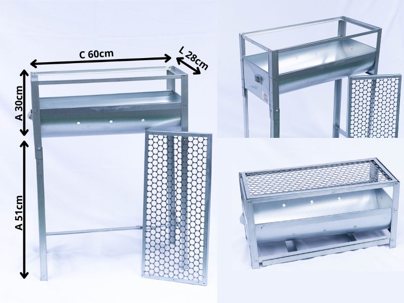 CHURRASQUEIRA GALVANIZADA QUEIROZ N°3