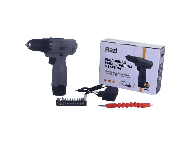 PARAFUSADEIRA/FURADEIRA 12V S/MALETA RAZI