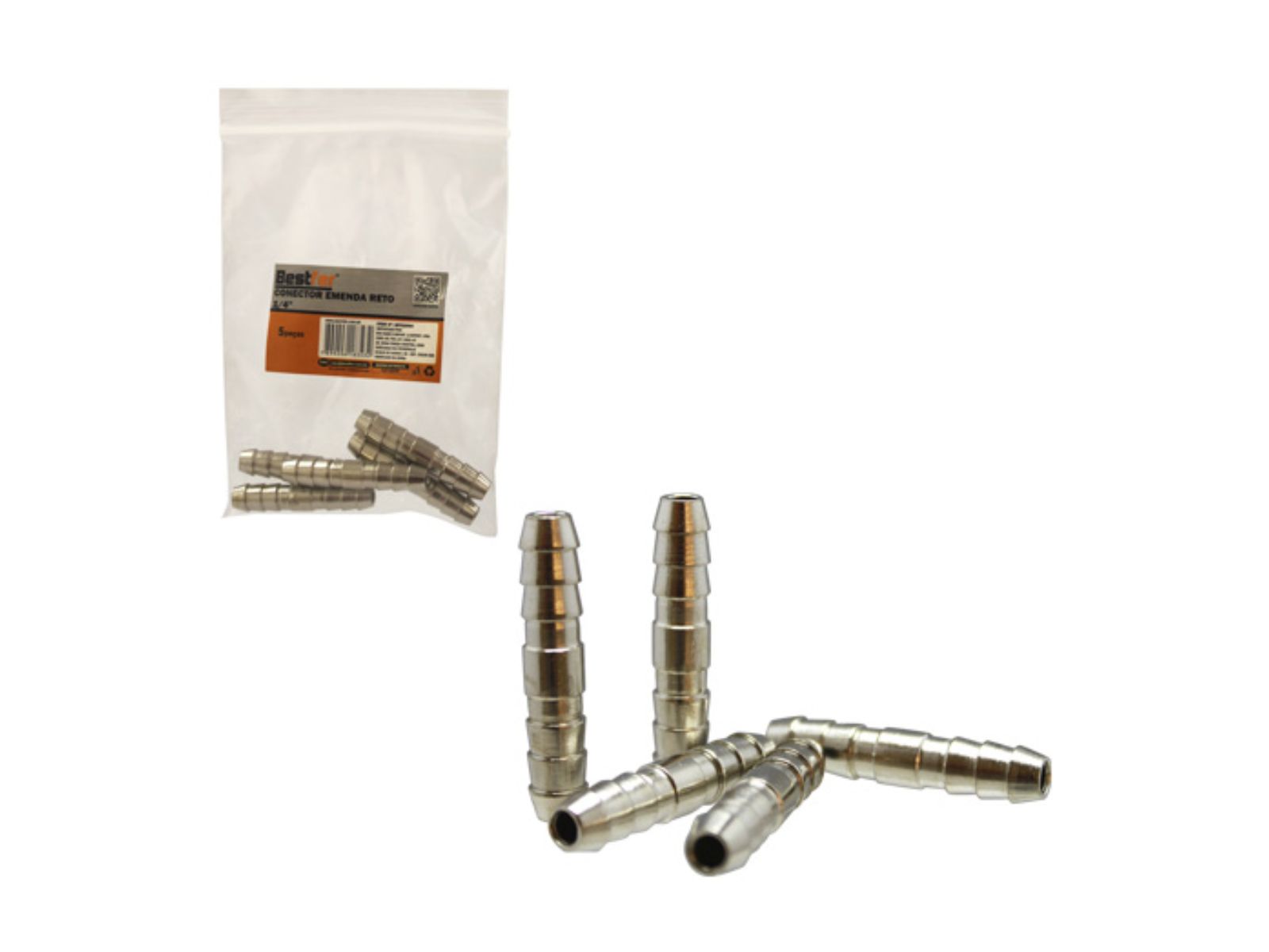 EMENDA BESTFER PARA MANGUEIRA  1/4 X 1/4 PCT C/5