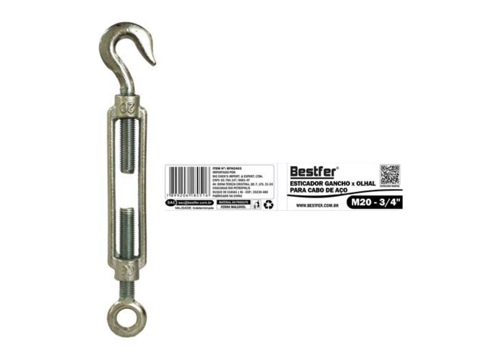 ESTICADOR BESTFER PARA CABO DE ACO 3/4