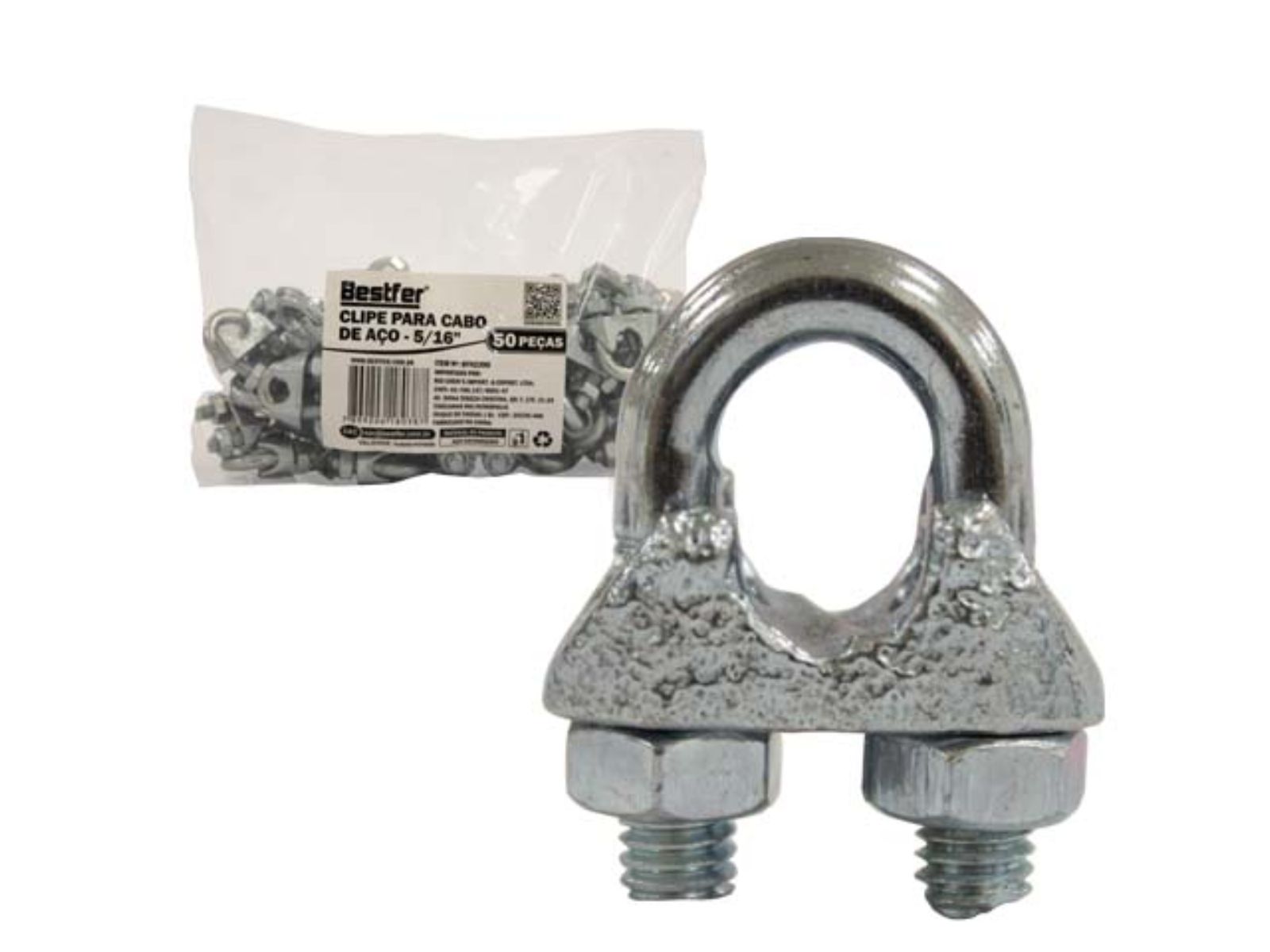 CLIPS BESTFER PARA CABO DE ACO 5/16 PCT C/50