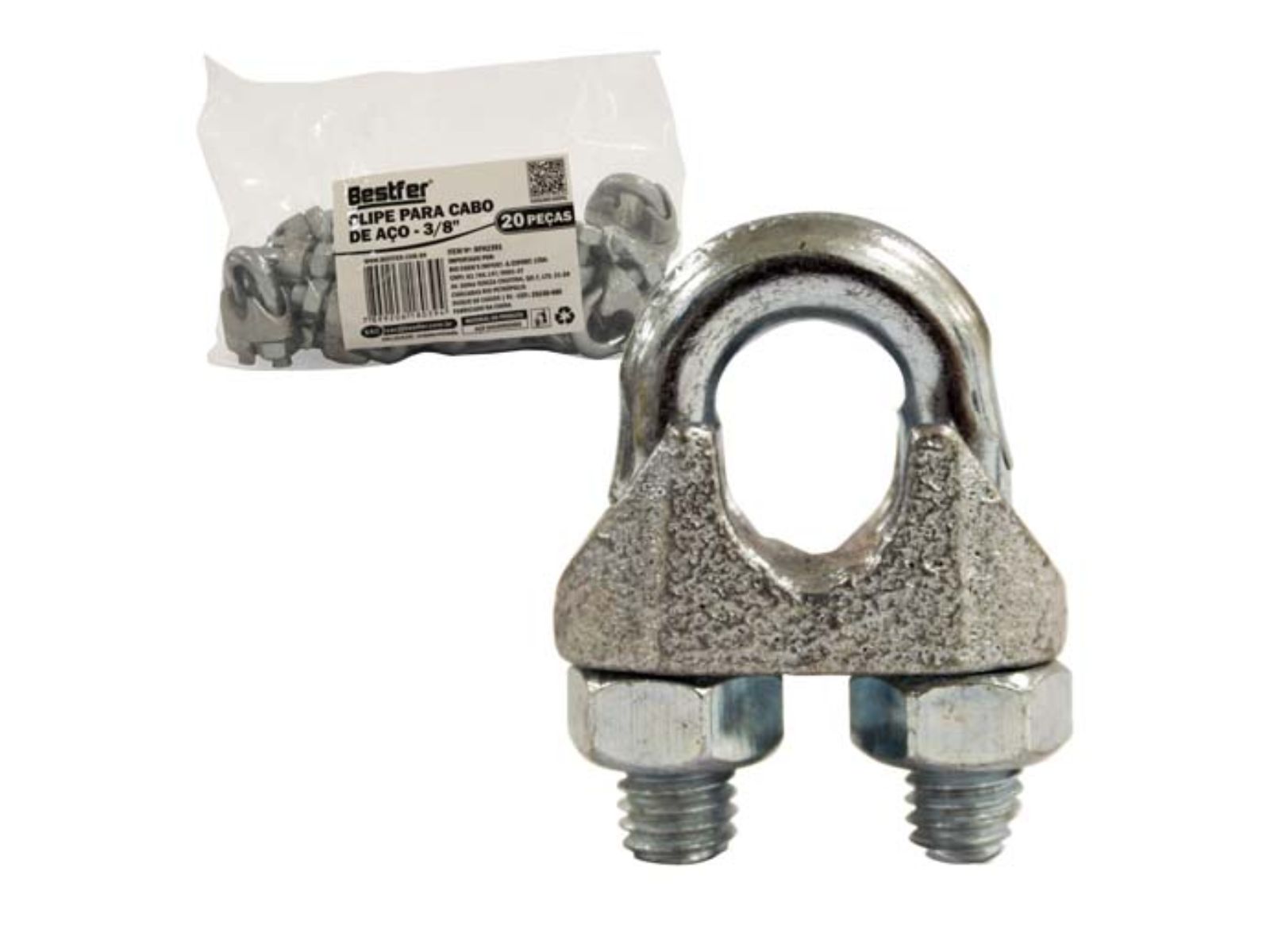 CLIPS BESTFER PARA CABO DE ACO 3/8 PCT C20