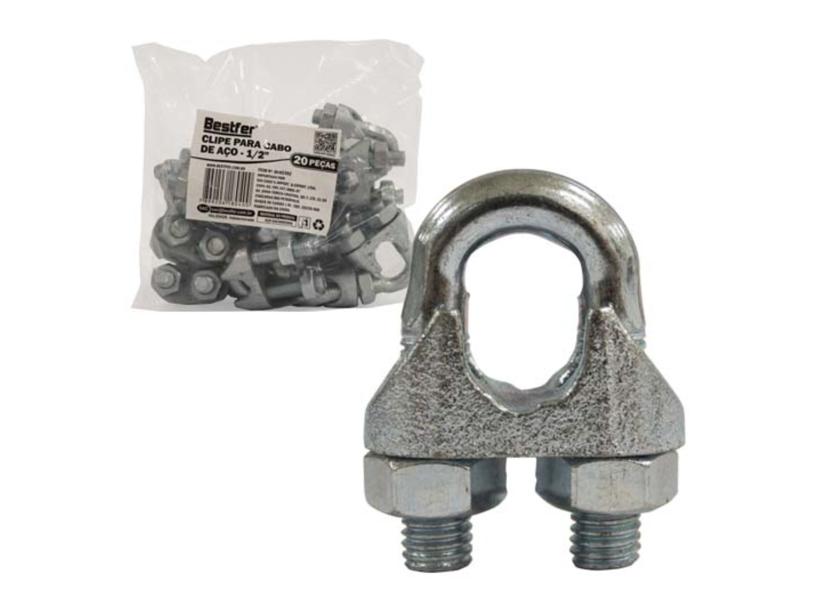 CLIPS BESTFER PARA CABO DE ACO 1/2 PCT C20