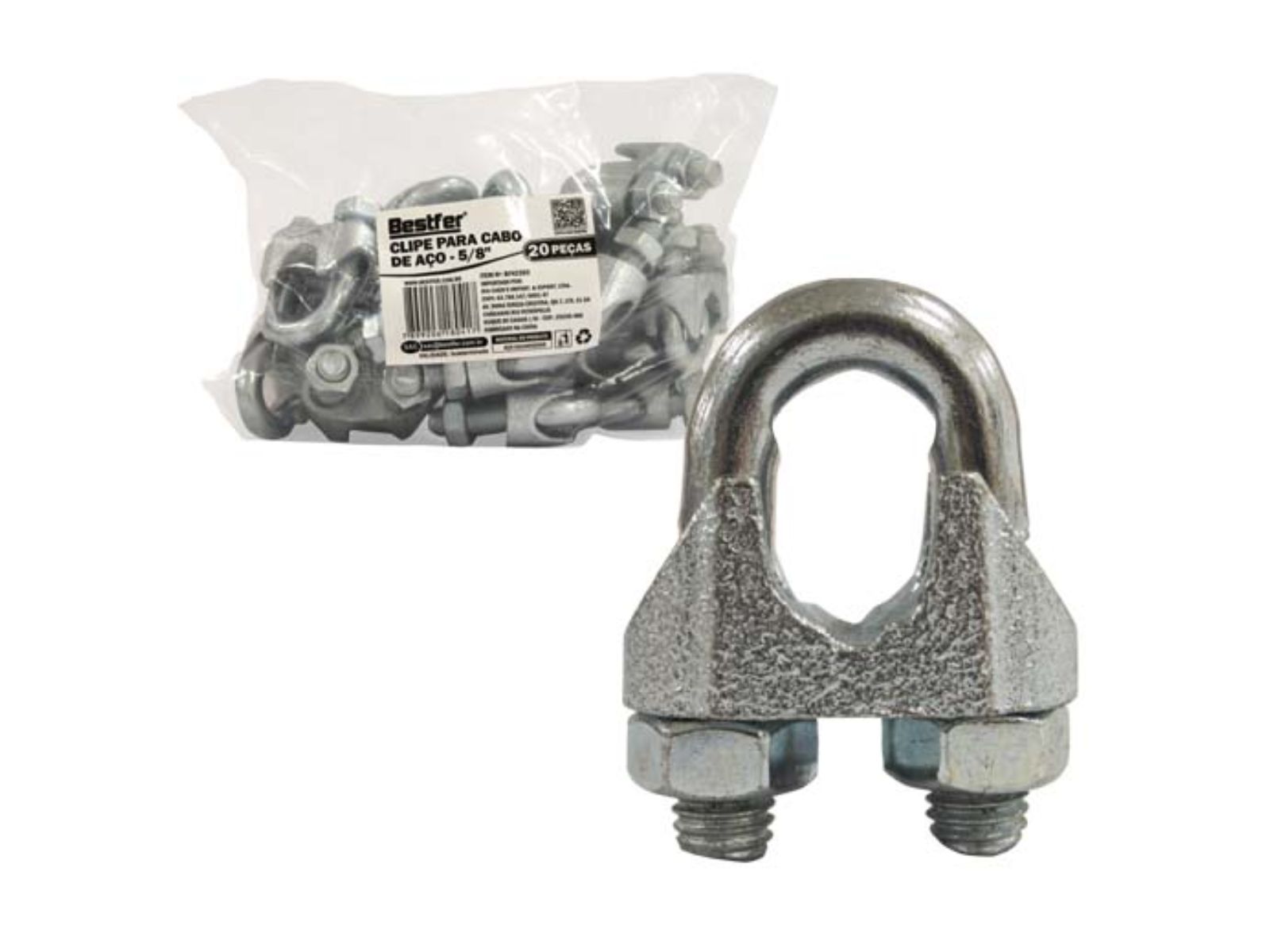 CLIPS BESTFER PARA CABO DE ACO 5/8 PCT C20