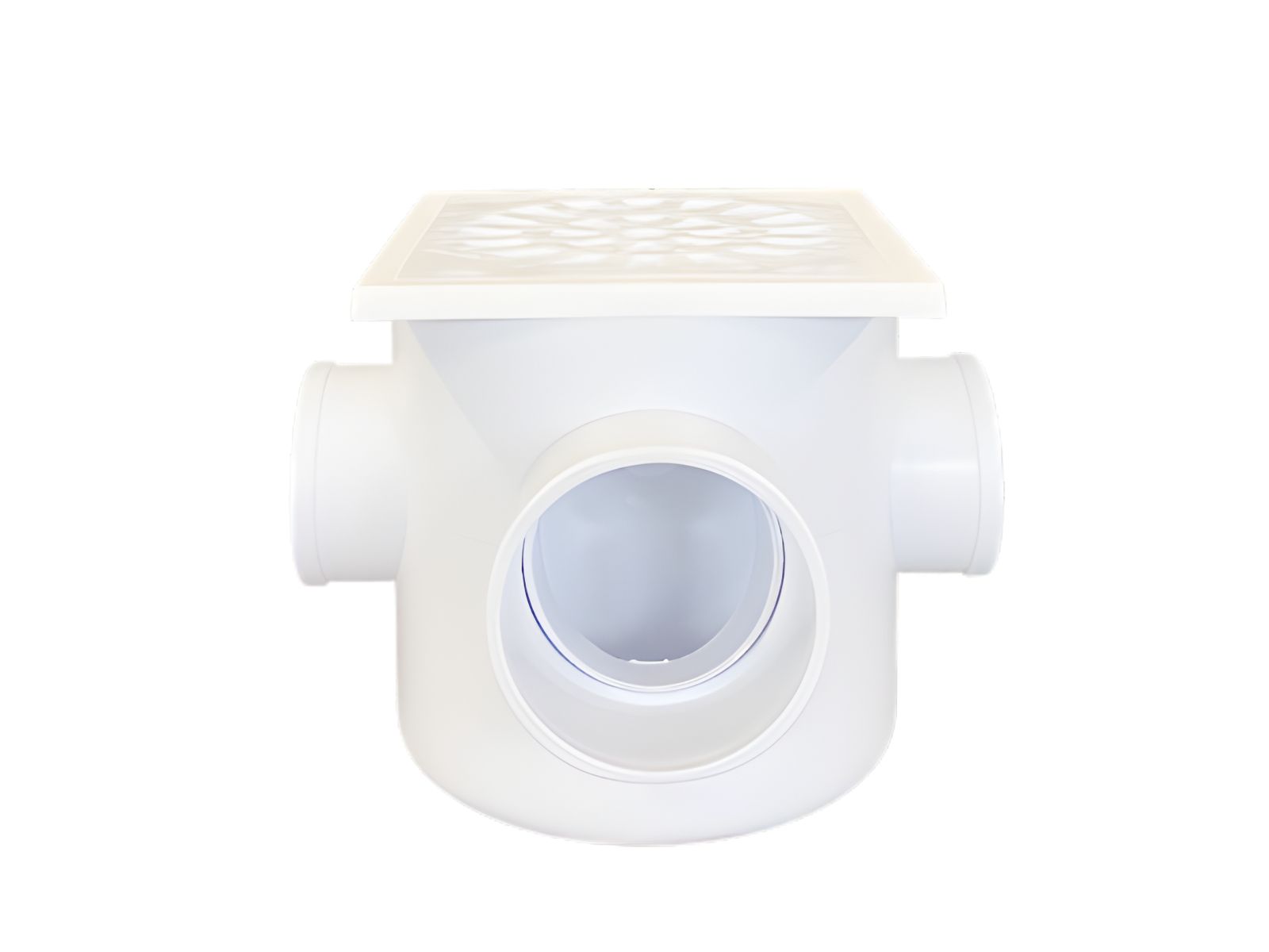 CAIXA SIFONADA REBOUÇAS 100 X 100 X 50 BRANCA QUADRADA