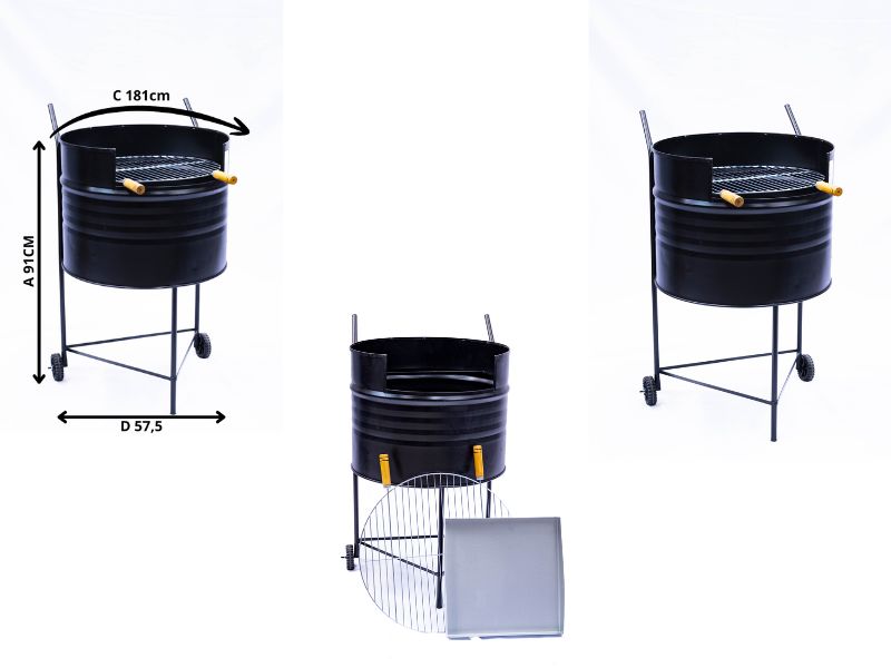 CHURRASQUEIRA ESMERALDA C/RODA QUEIROZ