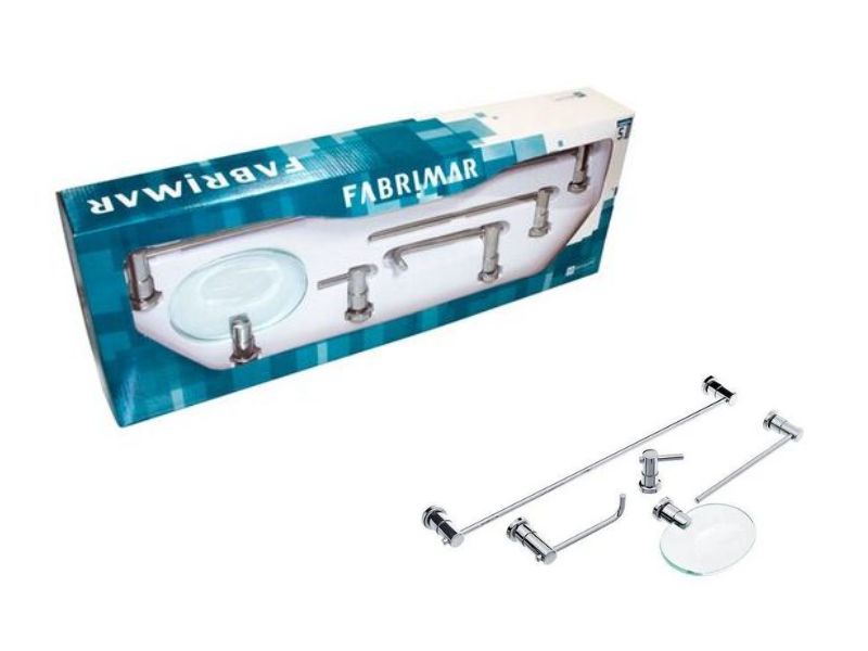 KIT BANHEIRO FABRIMAR PLURATTA C/5