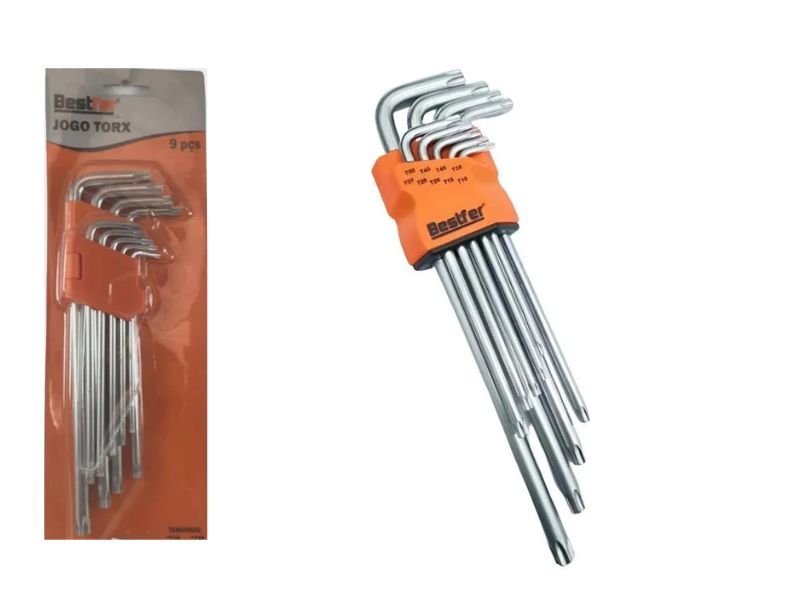 JOGO CHAVE TORX BESTFER  T20 A T60 C/8