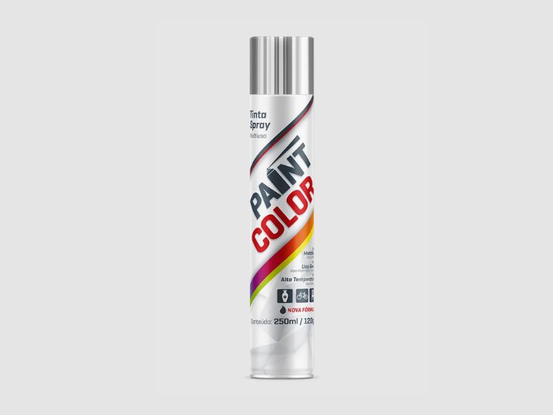 TINTA SPRAY PAINT COLOR METALICA 400ML PRATA