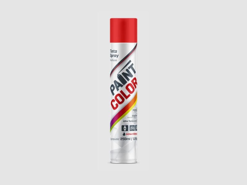 TINTA SPRAY PAINT COLOR  USO GERAL 400ML VERMELHO