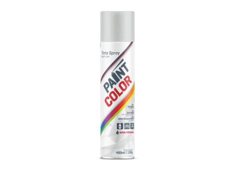 TINTA SPRAY PAINT COLOR  USO GERAL 400ML  CINZA CLARO