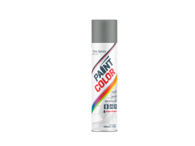 TINTA SPRAY PAINT COLOR  USO GERAL 400ML  CINZA ESCURO