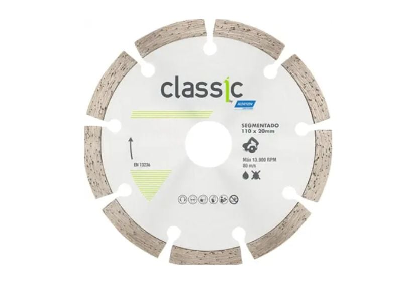 DISCO DIAMANTADO STANDARD NORTON SEGMENTADO 110 X 22,23 MM
