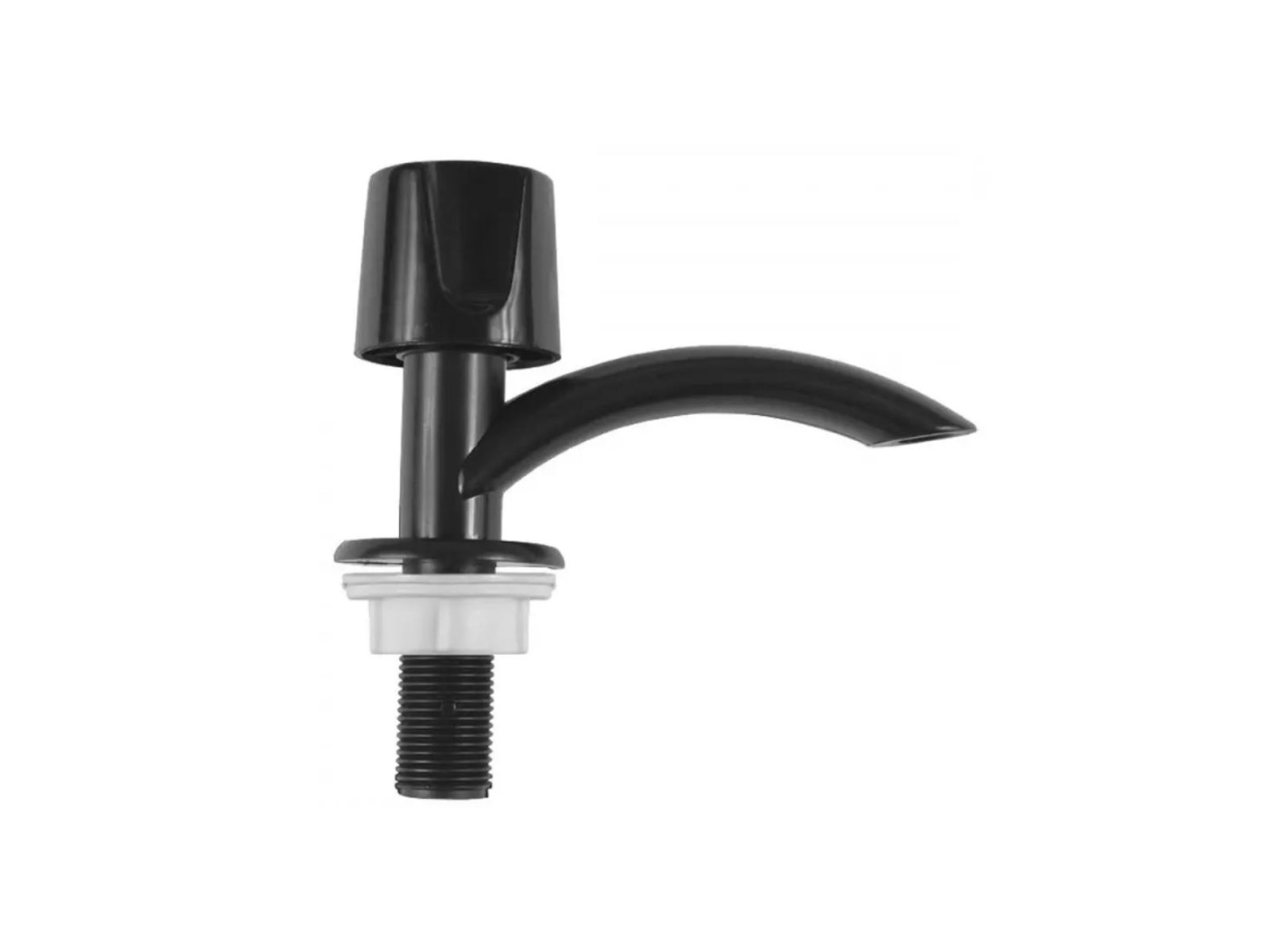 TORNEIRA PRETA PARA LAVATORIO 1/2 COM VOLANTE PRETO REBOUCAS
