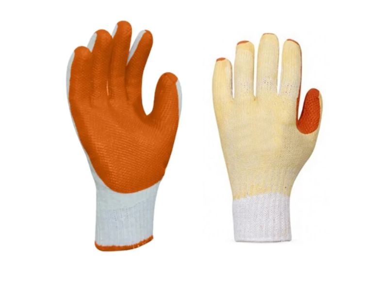 LUVA TRICOTADA EMBORRACHADA LARANJA PLASTCOR Nº11
