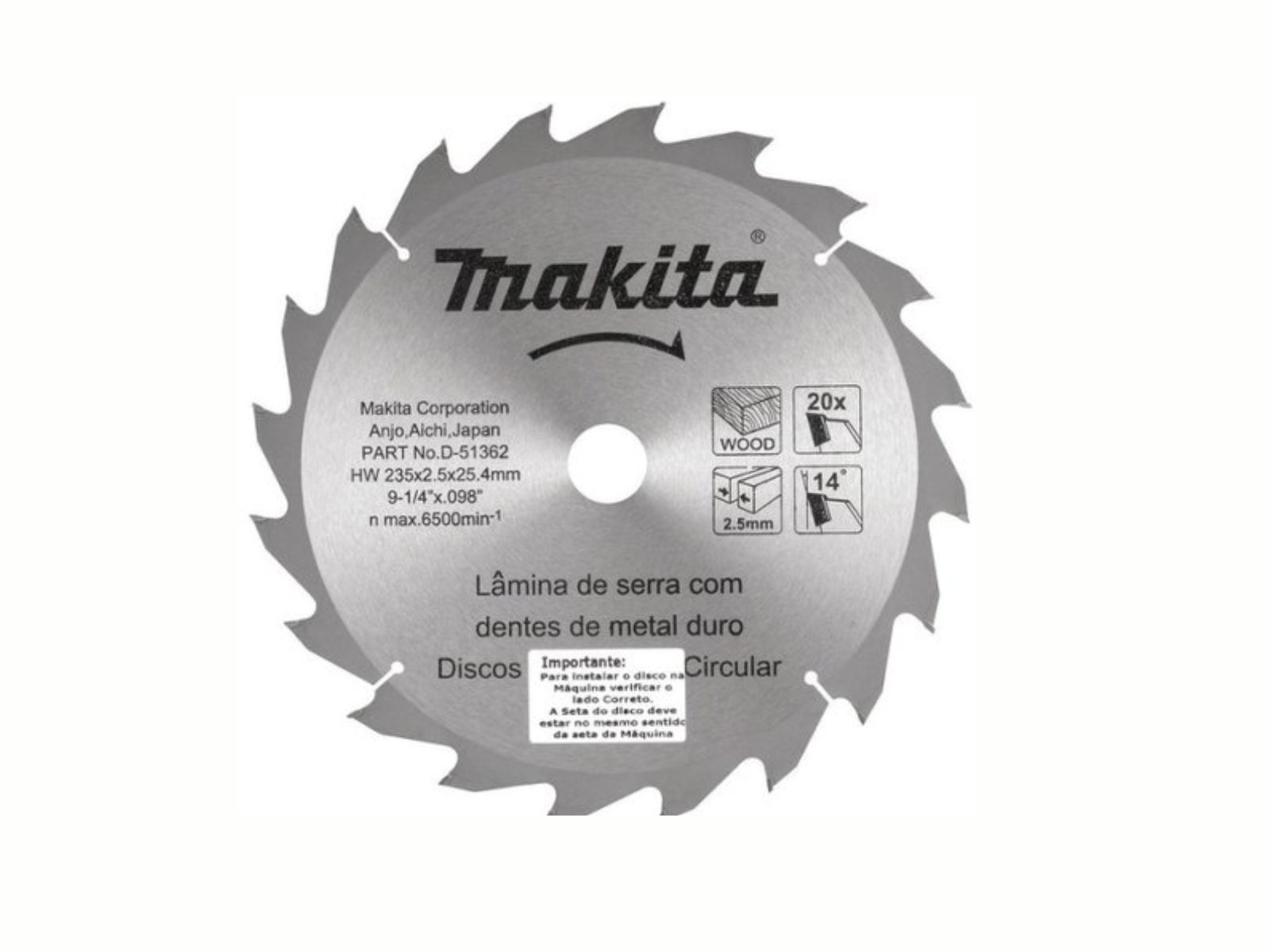 DISCO SER.TCT MAD.MAK.235X25,4X20T 81474