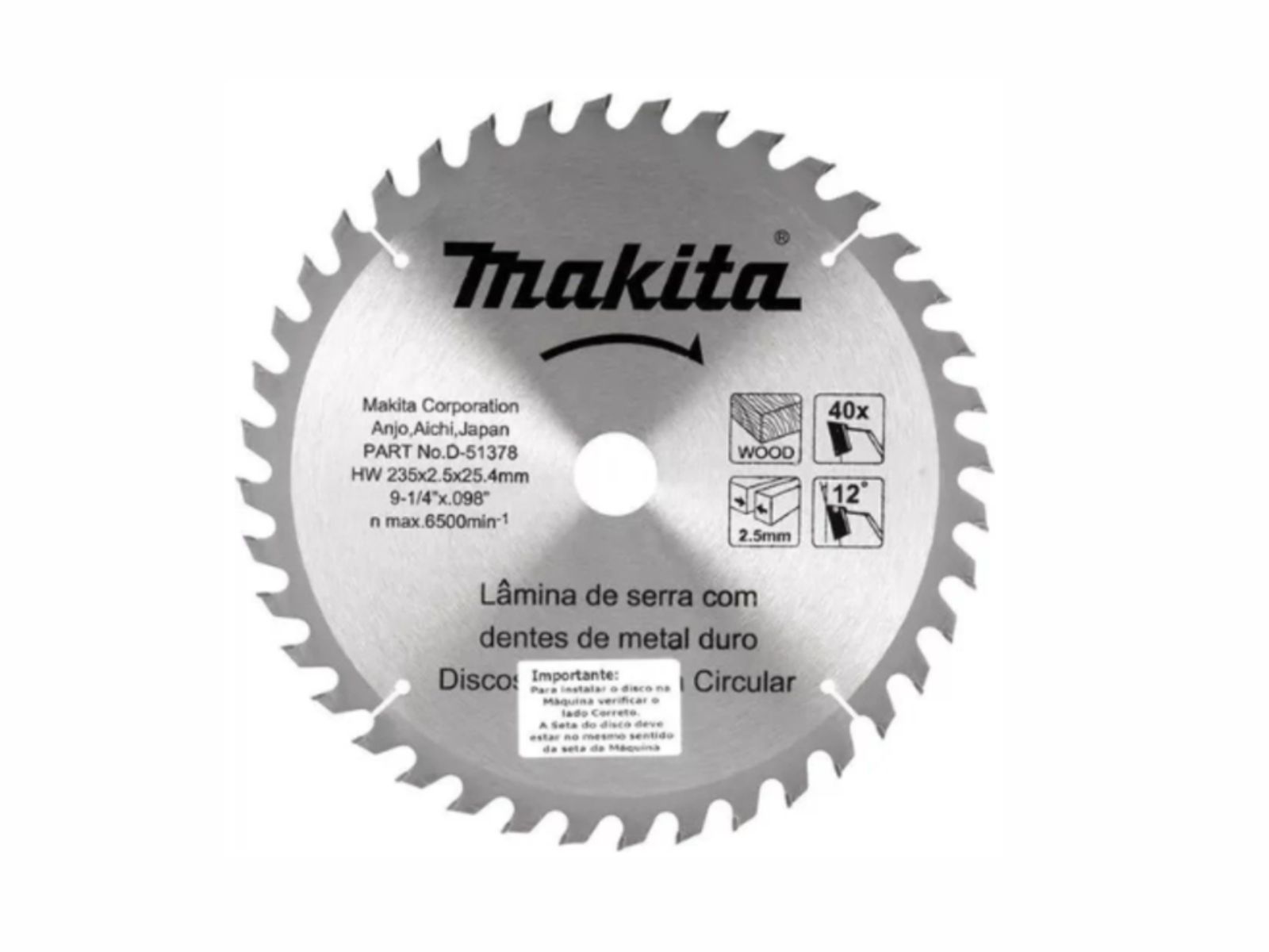 DISCO SER.TCT MAD.MAK.235X25,4X40T D-81496
