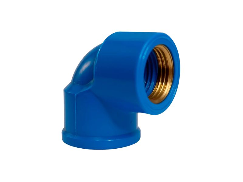 JOELHO LRM AZUL ROSCA LATAO REBOUÇAS 90 25MM X 3/4