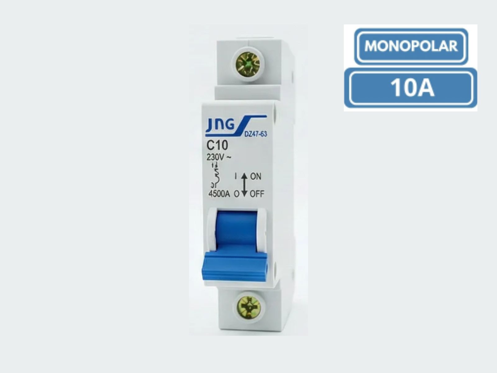 DISJUNTOR DIN JNG  MONOPOLAR  DZ4763 C10A