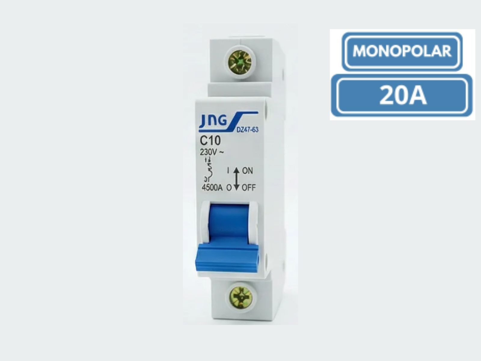DISJUNTOR DIN JNG MONOPOLAR  DZ4763 C20A