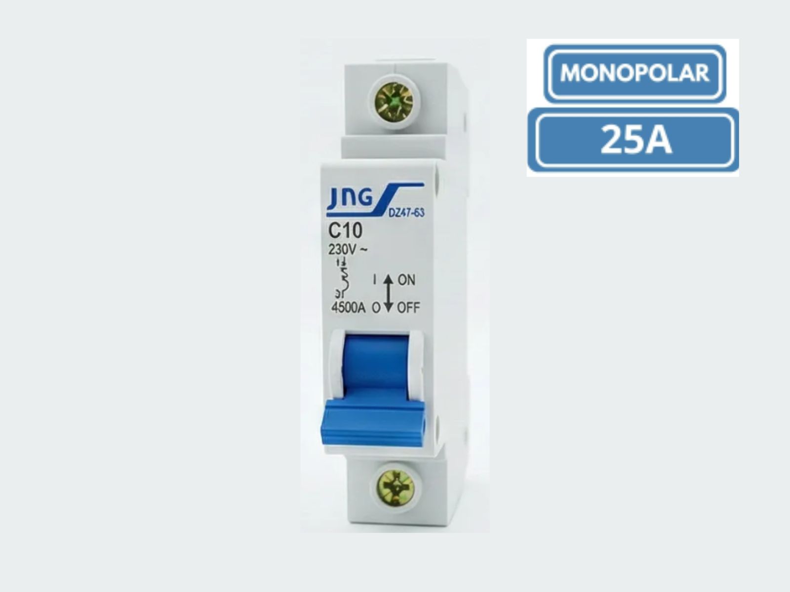 DISJUNTOR DIN JNG MONOPOLAR  DZ4763 C25A