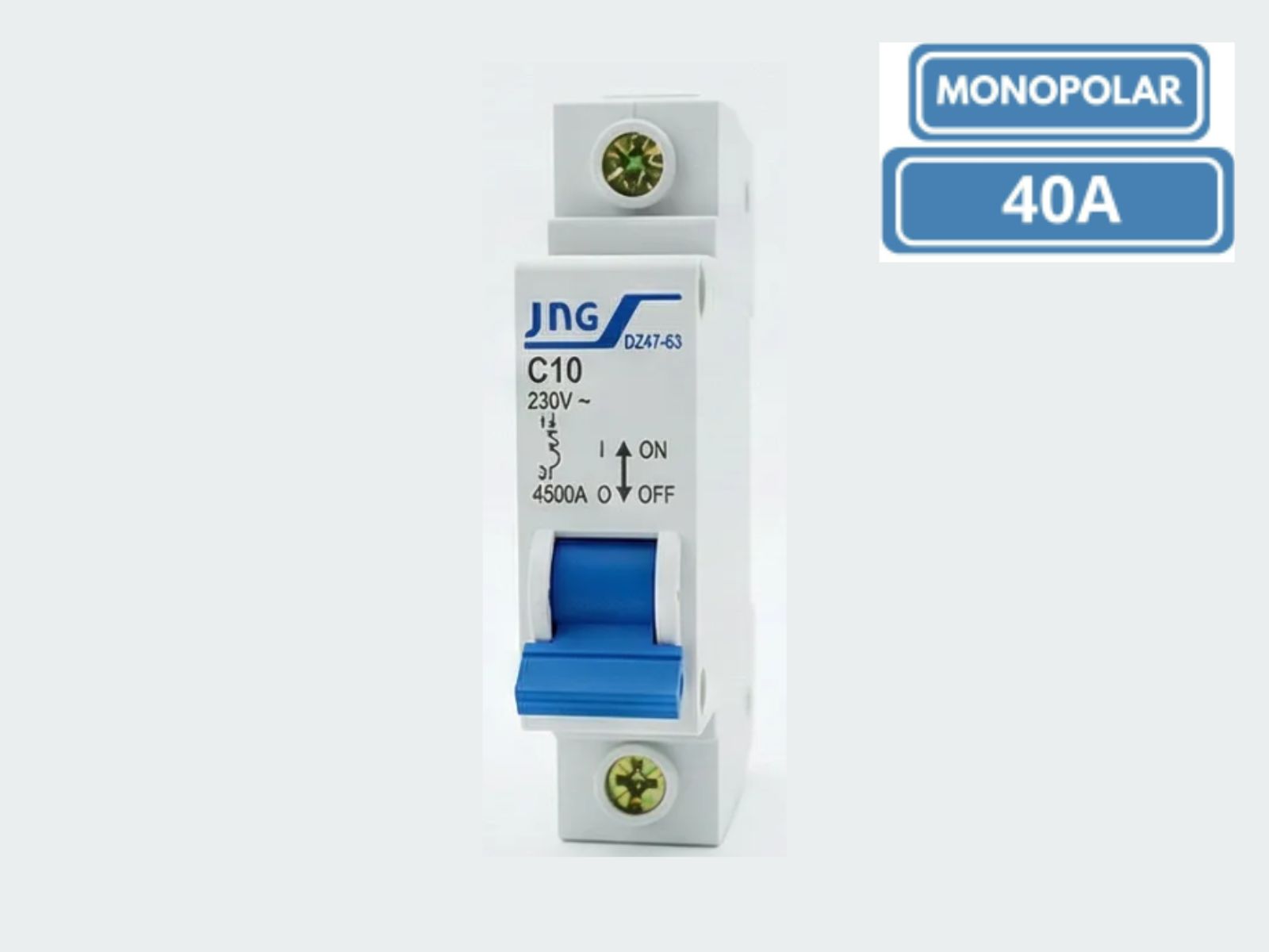 DISJUNTOR DIN JNG MONOPOLAR  DZ4763 C40A