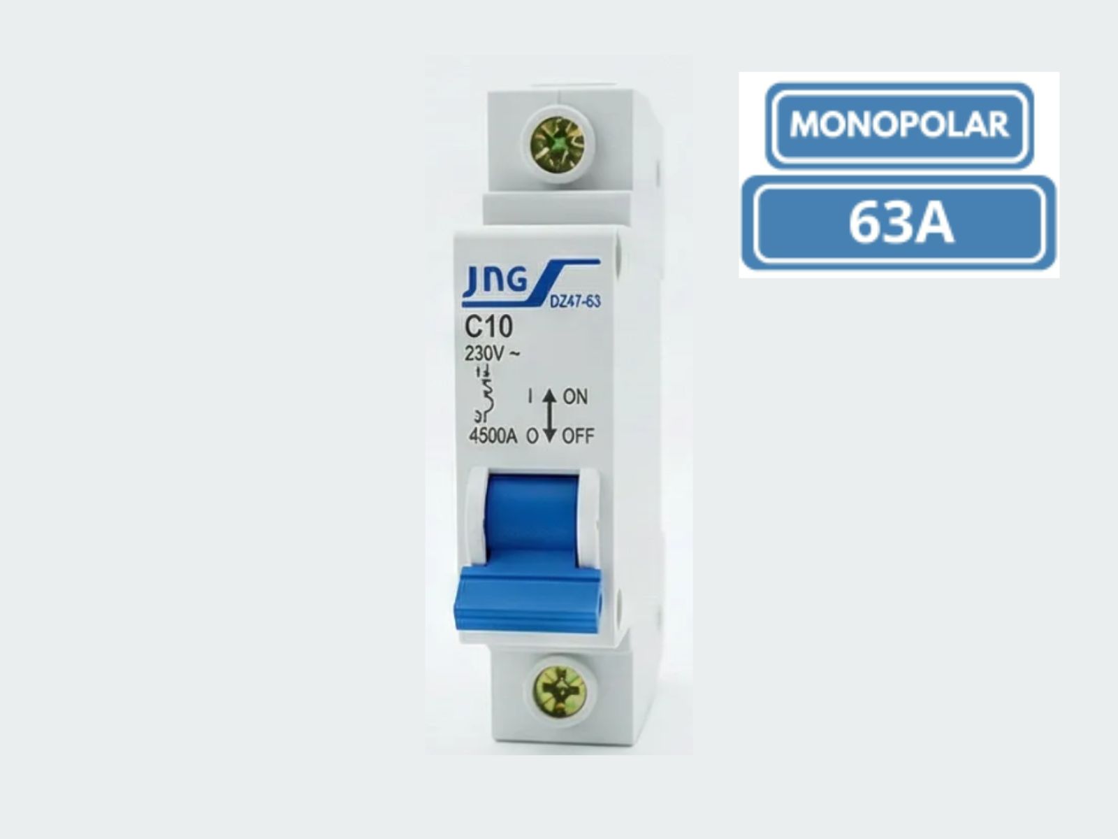 DISJUNTOR DIN JNG MONOPOLAR  DZ4763 C63A