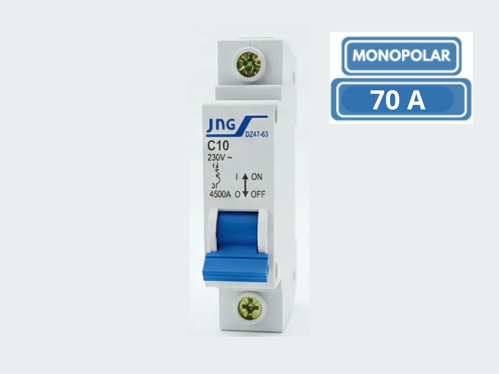 DISJUNTOR DIN JNG MONOPOLAR  DZ4763 C70A