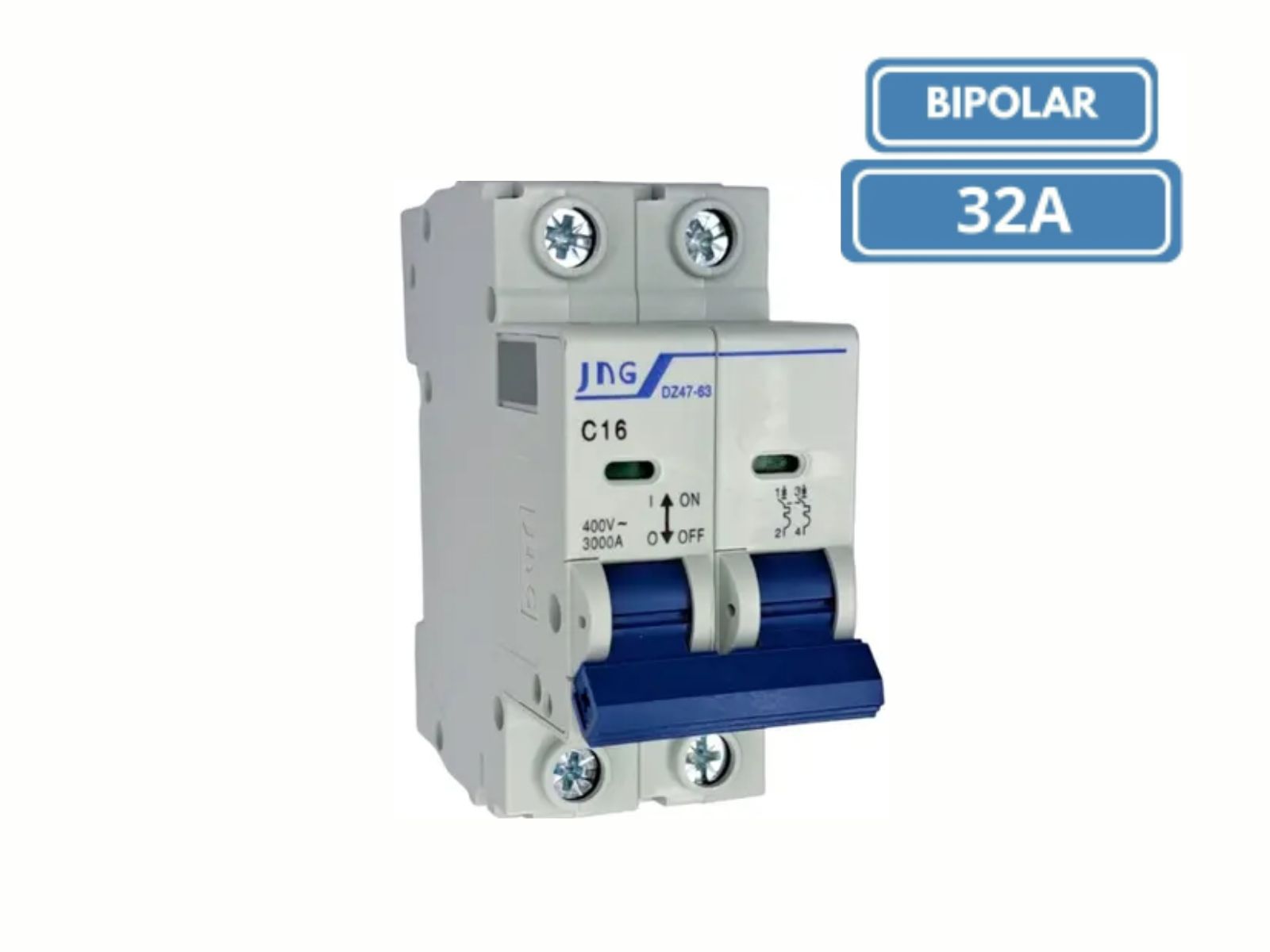 DISJUNTOR DIN JNG BIPOLAR  DZ4763 C32A