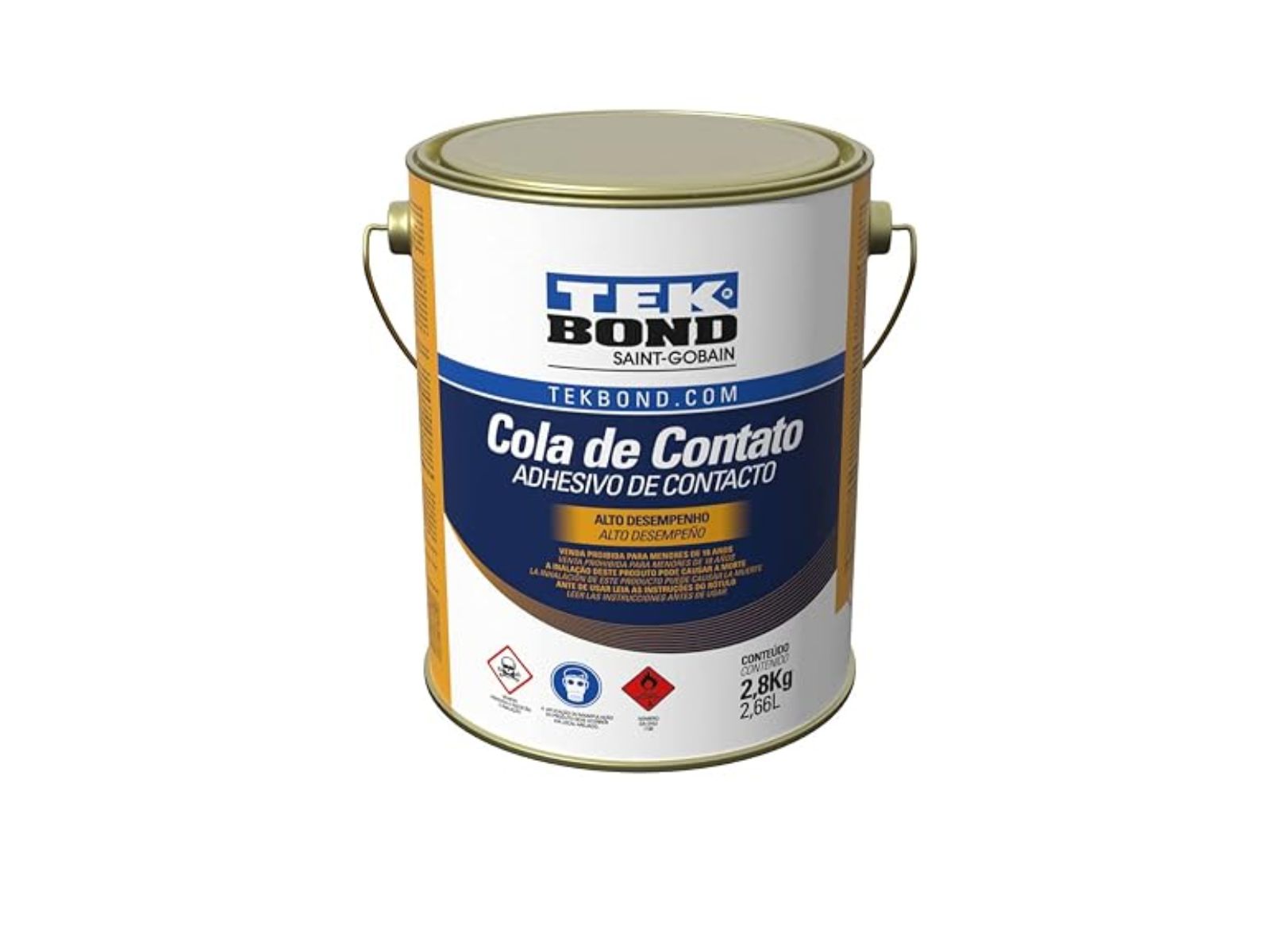 COLA DE CONTATO TEKBOND ALTO DESEMPENHO 2,8KG