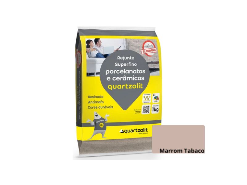 REJUNTE PORCELANATO QUARTZOLIT MARROM TABACO
