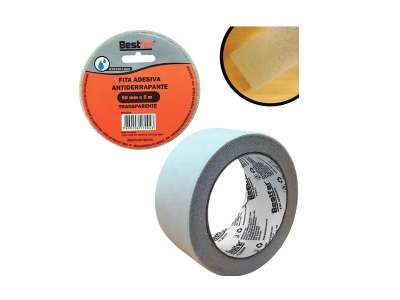 FITA ANTIDERRAPANTE BESTFER PRETA 50MM X 5MT
