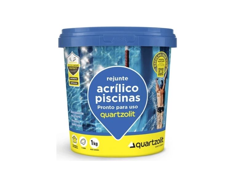 REJUNTE ACRÍLICO PISCINA QUARTZOLIT AZUL CELESTE 1KG
