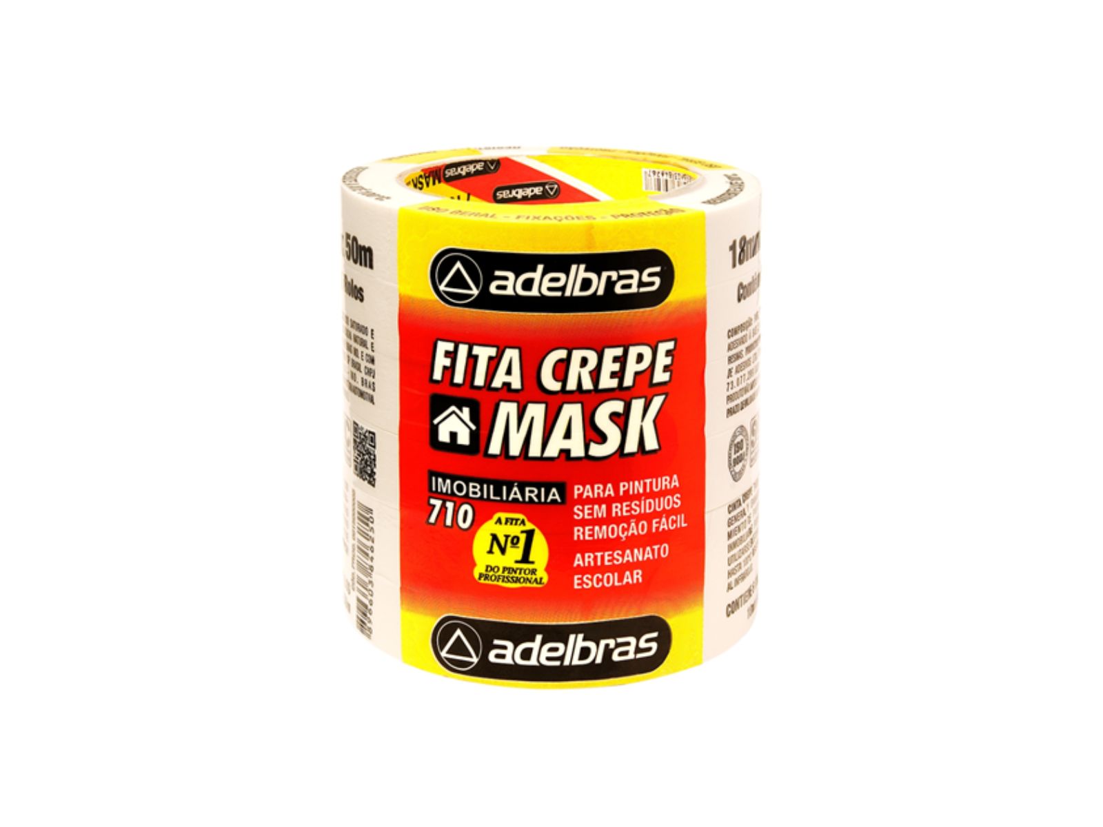 FITA CREPE ADELBRAS 18MM X 50MT 710