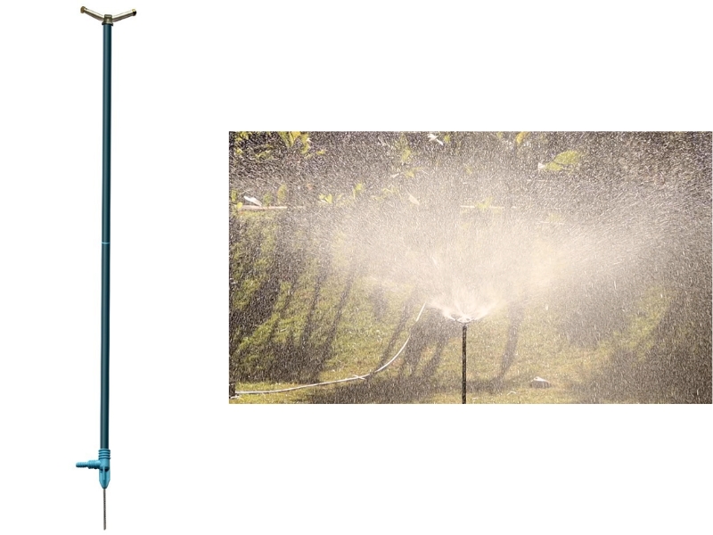 IRRIGADOR METAL 6 FUROS C/HASTE ARAUJO 100CM